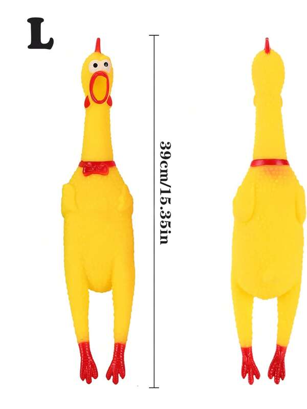Juguete para Mascotas con Sonido | Diseño de Pollo | 39cm | Látex | CMC-JUG-01