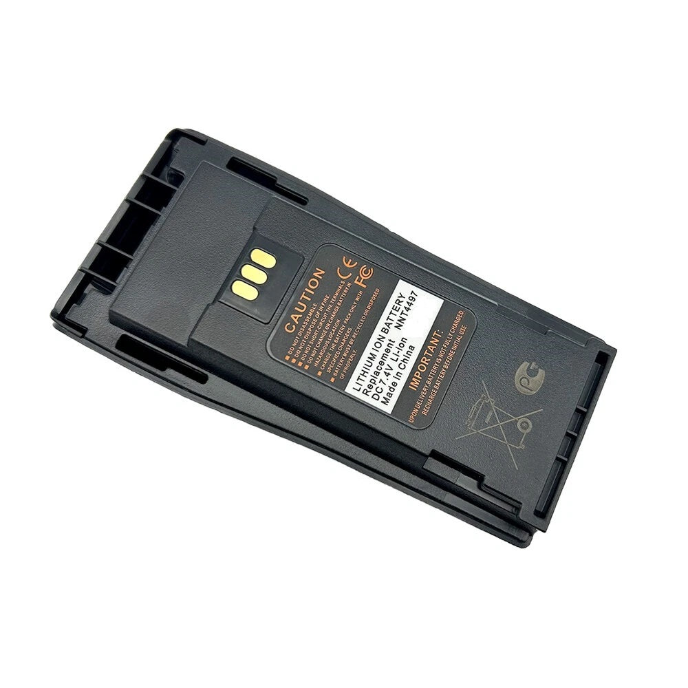 Batería NNTN4497(R*) + Prensa RLN5644(R*) para Radios de Comunicación Motorola | EP450 / DEP450 | 7.4V / 2250mAh | CRC-BA-07