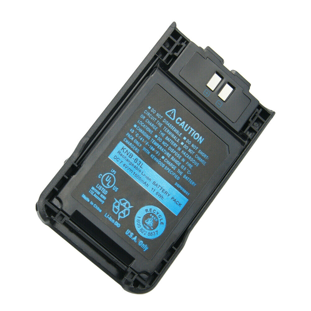Batería KNB-63L(R*) + Prensa para Radios de Comunicación Kenwood | TK2000 / TK3000 | 7.4V / 1000mAh | CRC-BA-27