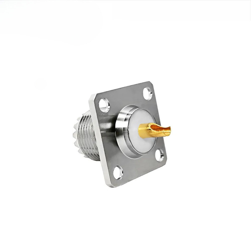Conector Chasis | SO239 | Montaje de 4 Perforaciones | CRC-CHA-04