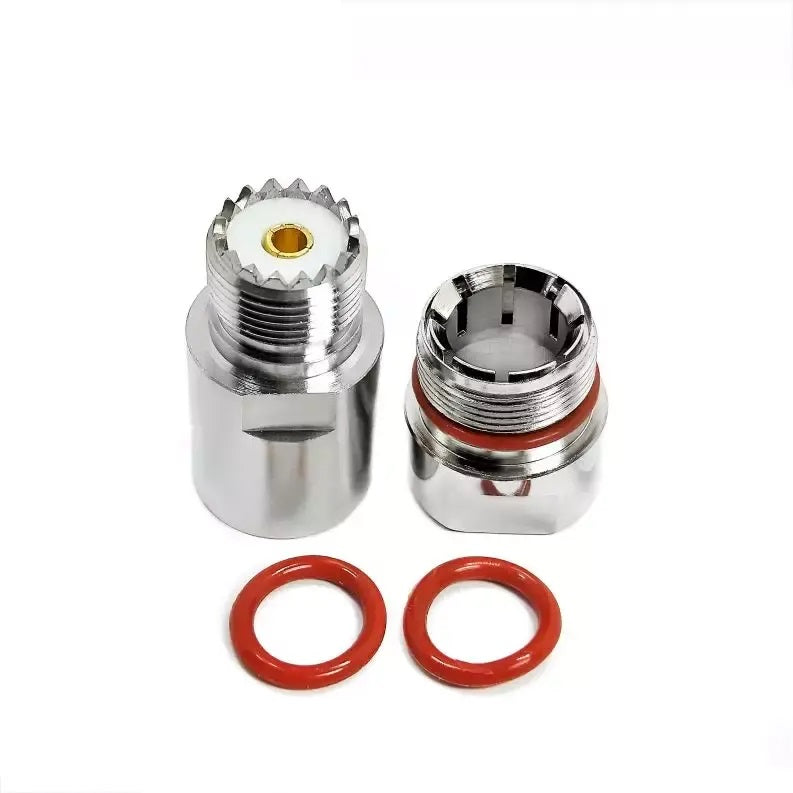 Terminal / Conector SO239 (UHF Hembra) para Ensamblar en Cable de 1/2" | CRC-TER-06