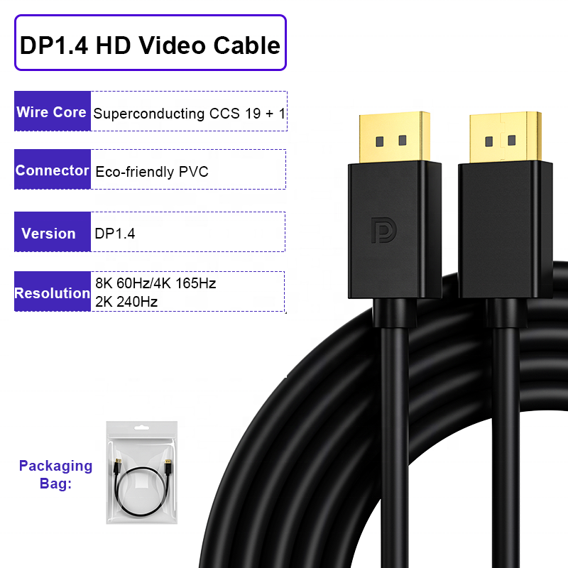 Cable DisplayPort 1.4 | ULT-unite | 4K / 165Hz | 1m / 2m | CTE-CAB-18