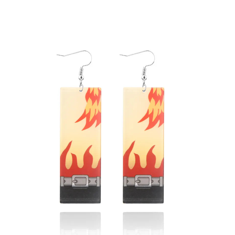 Aretes de Tanjiro Kamado | Demon Slayer / Kimetsu no Yaiba | Set de 2 Aretes | 11 Estilos | CZG-ARE-02