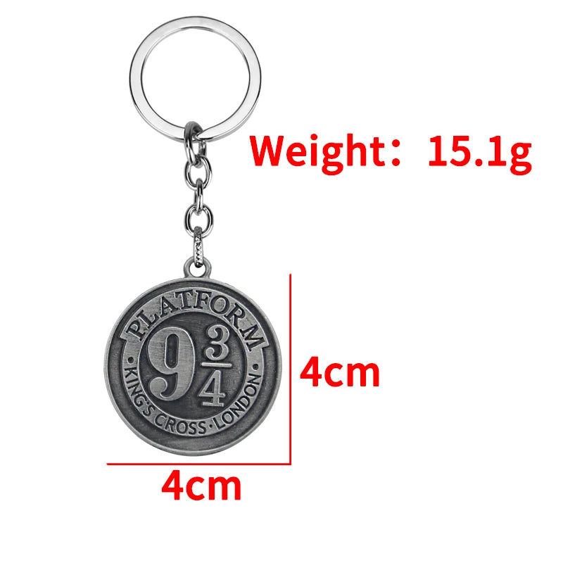Llavero - Plataforma 9 3/7 | Harry Potter | Plateado / Bronce | CZG-LLA-50