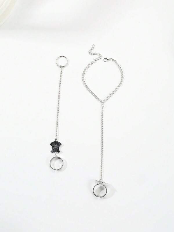 Pulsera / Anillos - Harry Potter | Hogwarts / Las Reliquias de la Muerte | Plateado | Acero | CZG-PUL-07