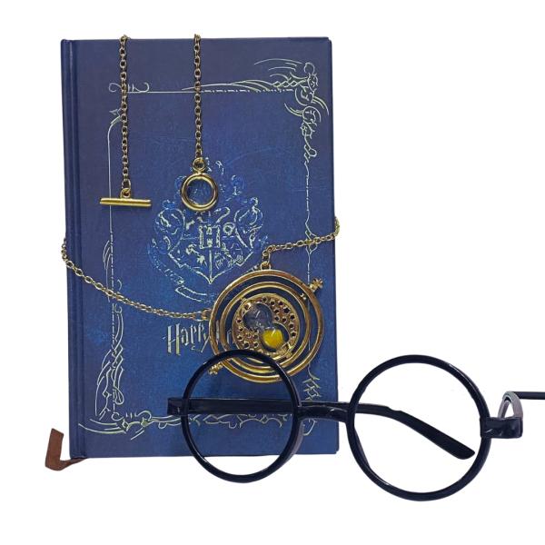Set de Harry Potter | Libreta + Collar Giratiempos + Marco de Lentes | CZG-SET-01