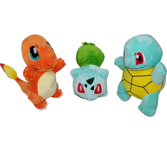 Peluche - Pokémon | Charmander / Bulbasaur / Squirtle / Pikachu | 30cm / 70cm / 90cm| CZG-PE-40