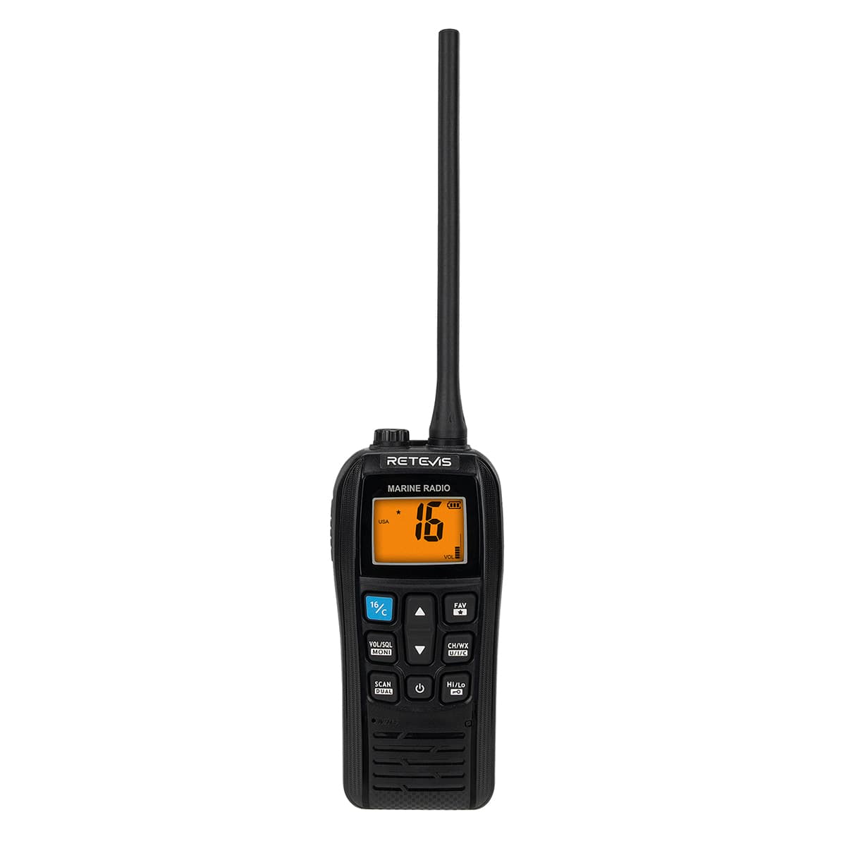 Radio de Comunicación Retevis RM22 | Banda Marina | 6W | IP67 (Resistente al Agua) / Flotante