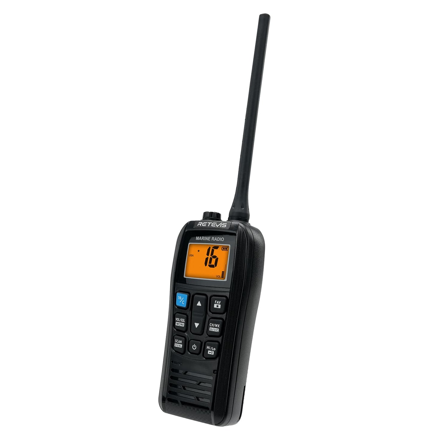 Radio de Comunicación Retevis RM22 | Banda Marina | 6W | IP67 (Resistente al Agua) / Flotante