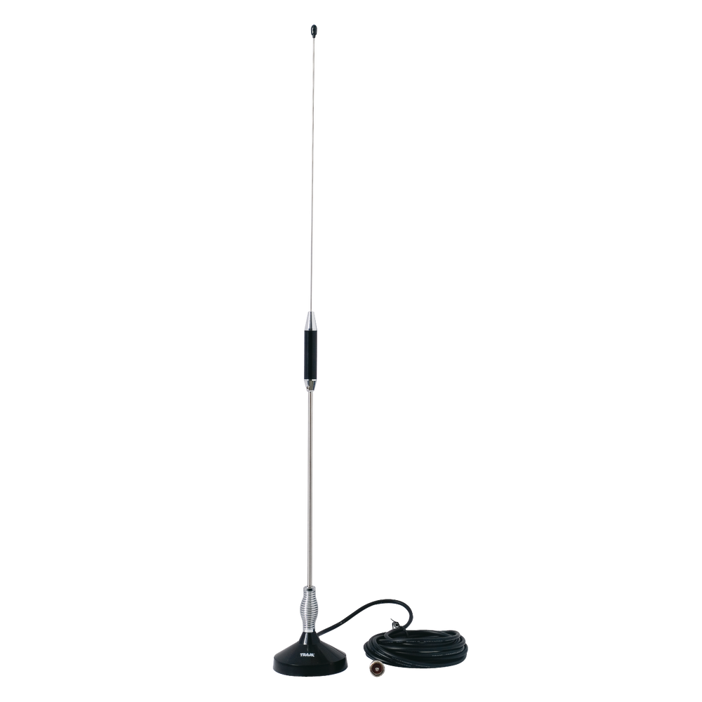 Antena TRAM 703 + Soporte Magnético + Cable RG58 | Banda Ciudadana / CB / 11 Metros | 76cm | PL259 | CRC-AN-09