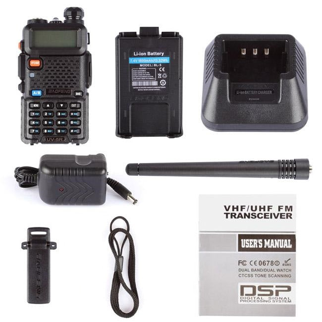 Radio de Comunicación Baofeng UV-5R | UHF / VHF | Negro / Camo