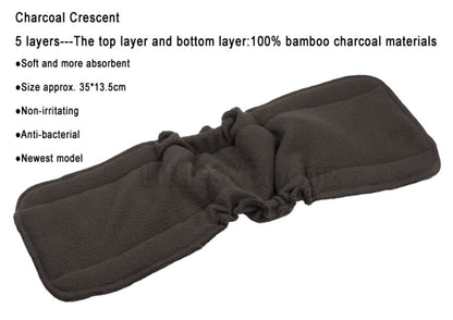 Insertos Ultra Absorbentes para Pañales de Tela | Carbón / Bamboo  | Reutilizables