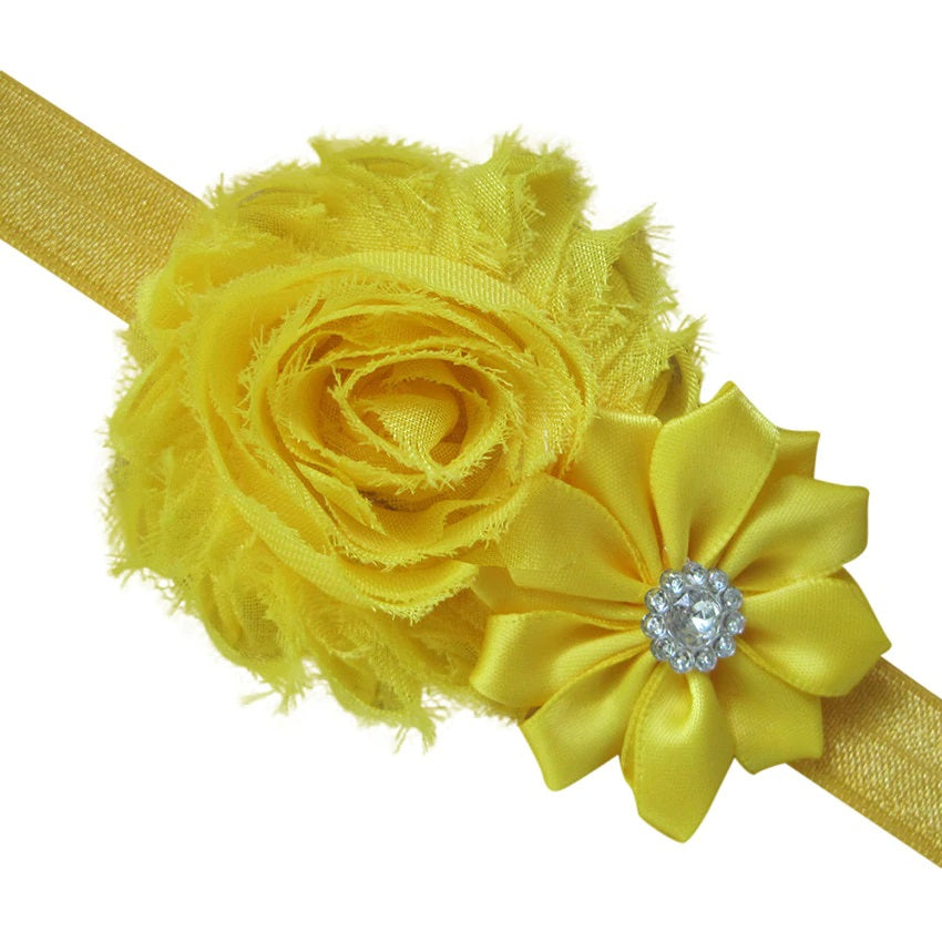 Vinchas | Flores | Fucsia / Morado / Rojo / Celeste / Amarillo | CB-VI-01