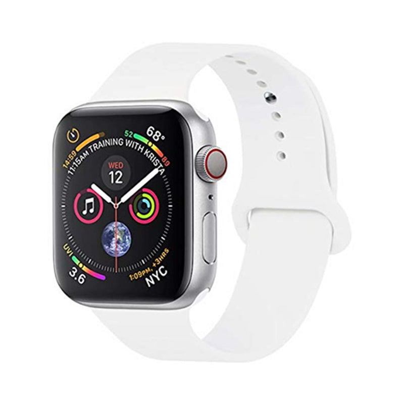 Repuesto de Brazalete para Apple Watch | 42mm / 44mm / 45mm | Tamaño Estándar y Alargado | Blanco | CCE-COR-11