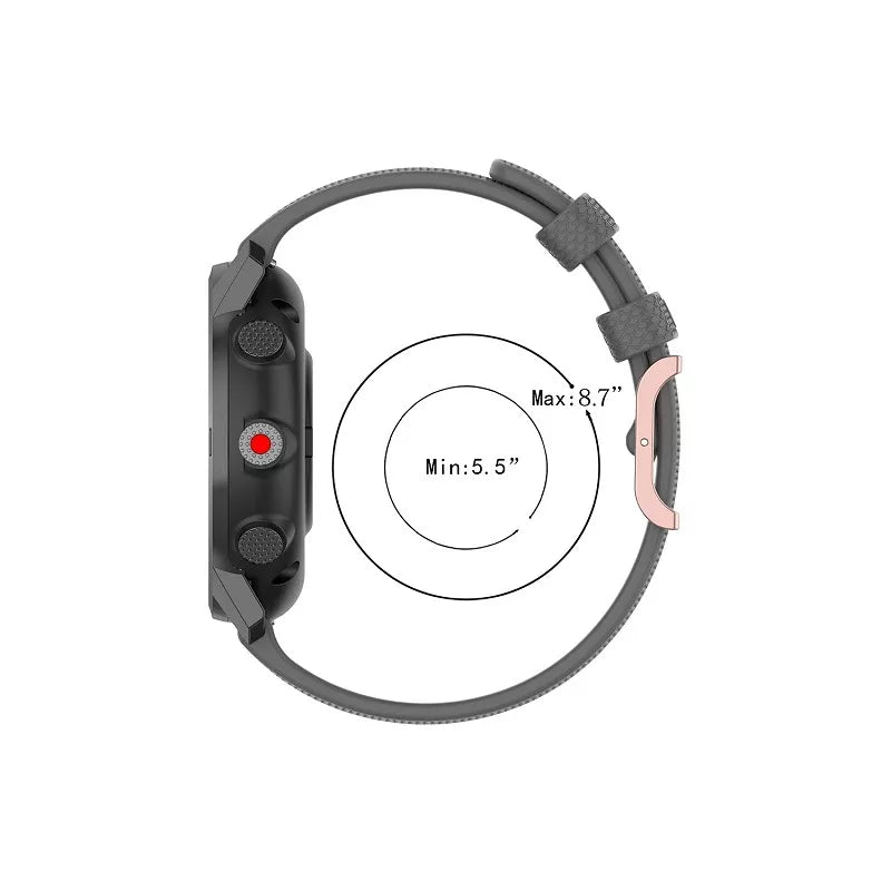 Repuesto de Brazalete para Reloj / Smartwatch Polar | Grit X / Vantage M / Vantage M2 | Negro | 22mm | CCE-COR-22