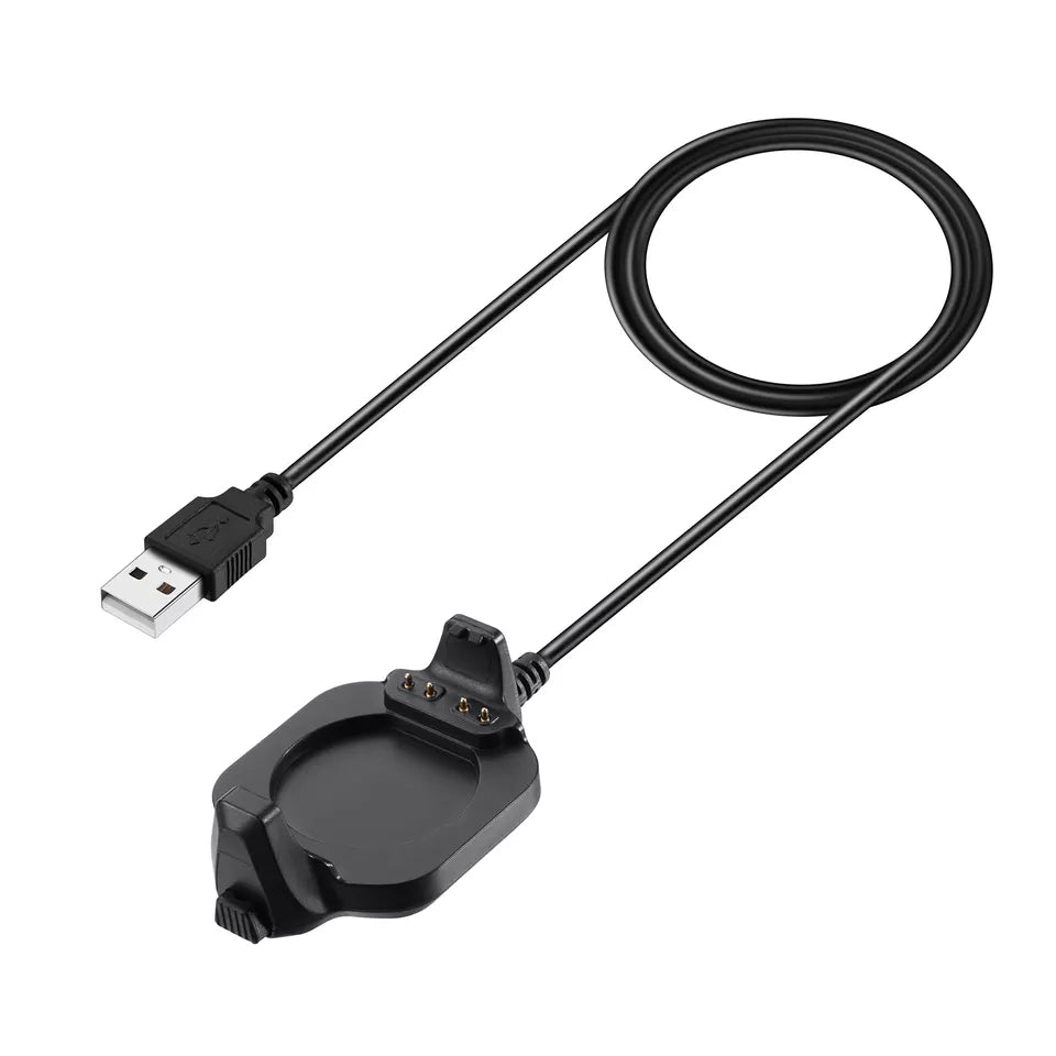Cable/Clip 010-11029-11(R*) para Cargar Relojes Garmin Forerunner 920XT | 1 Metro | Negro | CCE-CUS-13
