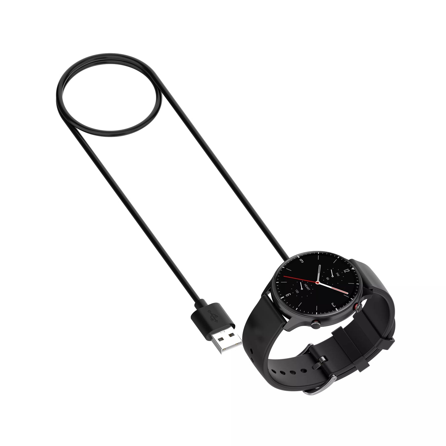 Cable/Clip para Cargar Relojes Amazfit | 1 Metro | Negro | CCE-CUS-17