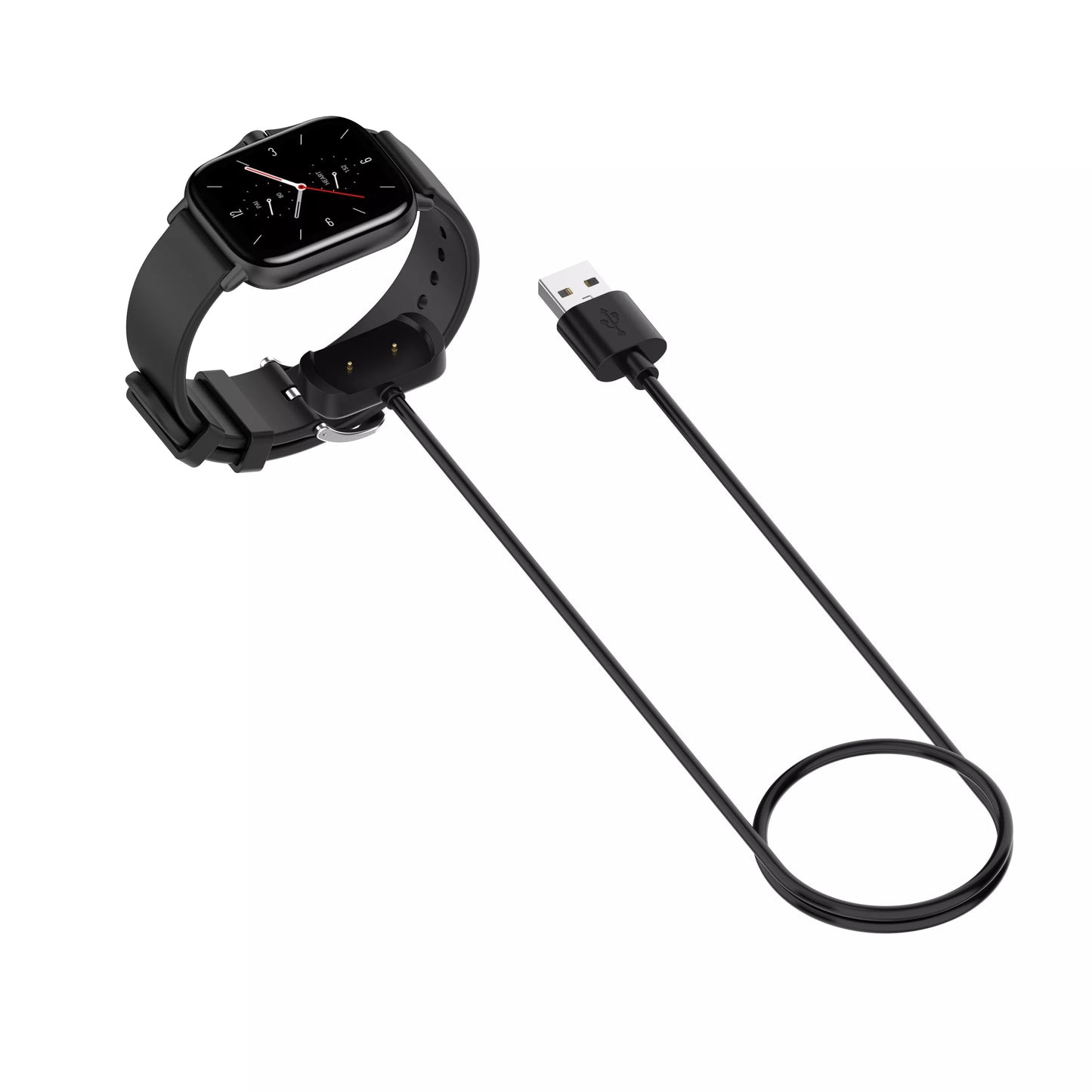 Cable/Clip para Cargar Relojes Amazfit | 1 Metro | Negro | CCE-CUS-17