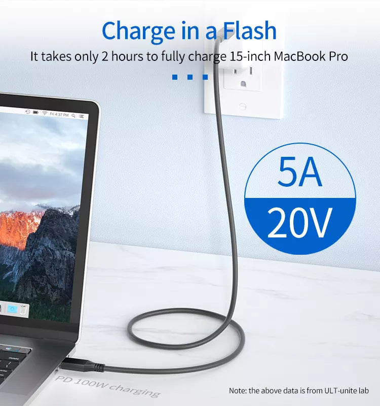 Cable Thunderbolt 3 | ULT-unite | 100W / 40Gbps | 80cm / 120cm | Negro | CCE-CUS-21