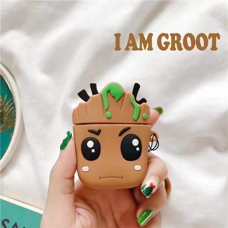 Estuche / Funda / Protector para AirPods de 1ra y 2da Generación | Groot | Silicona | CCE-EST-02