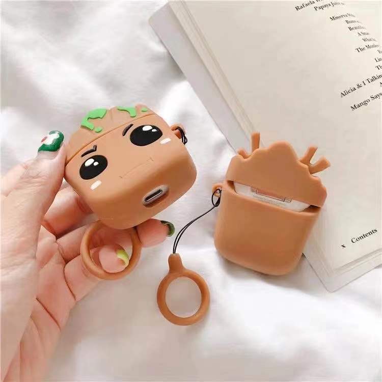 Estuche / Funda / Protector para AirPods de 1ra y 2da Generación | Groot | Silicona | CCE-EST-02