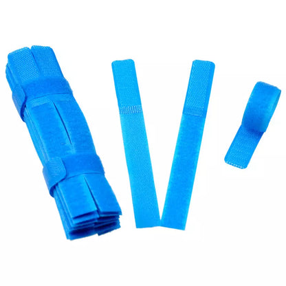Organizador de Cables / Velcros | 5 Pack | Reutilizables | 2cm x 18cm | 6 Colores | Nylon | CCE-ORG-02