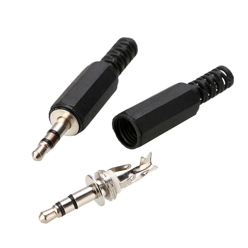Conector 3.5mm Macho | Negro | CE-AD-12