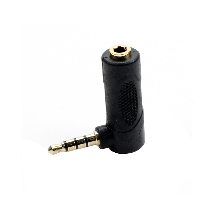 Codo / Adaptador 3.5mm Hembra - 3.5mm Macho | Negro | CE-AD-13