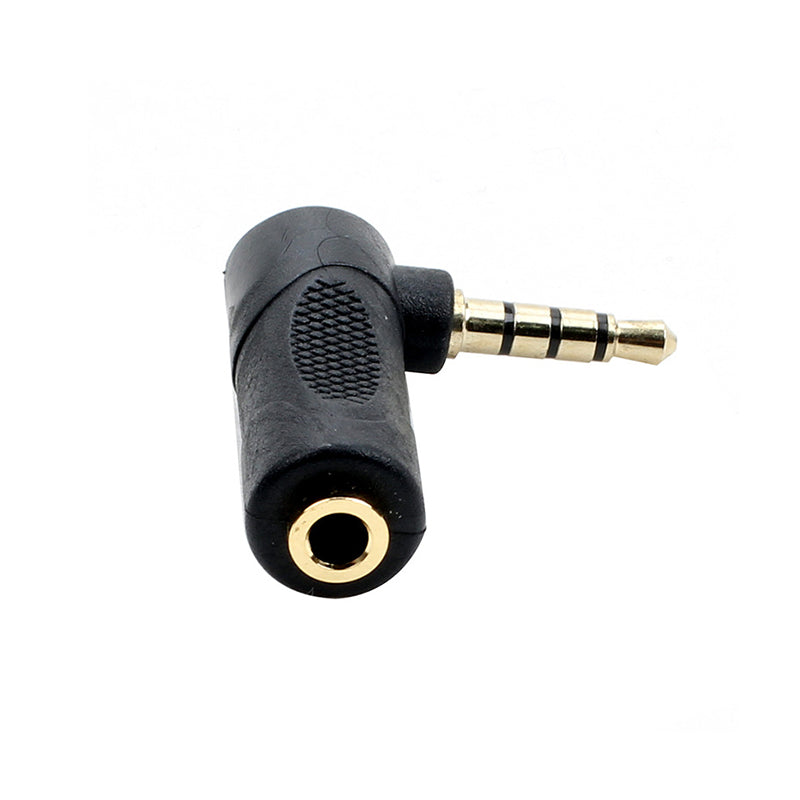 Codo / Adaptador 3.5mm Hembra - 3.5mm Macho | Negro | CE-AD-13