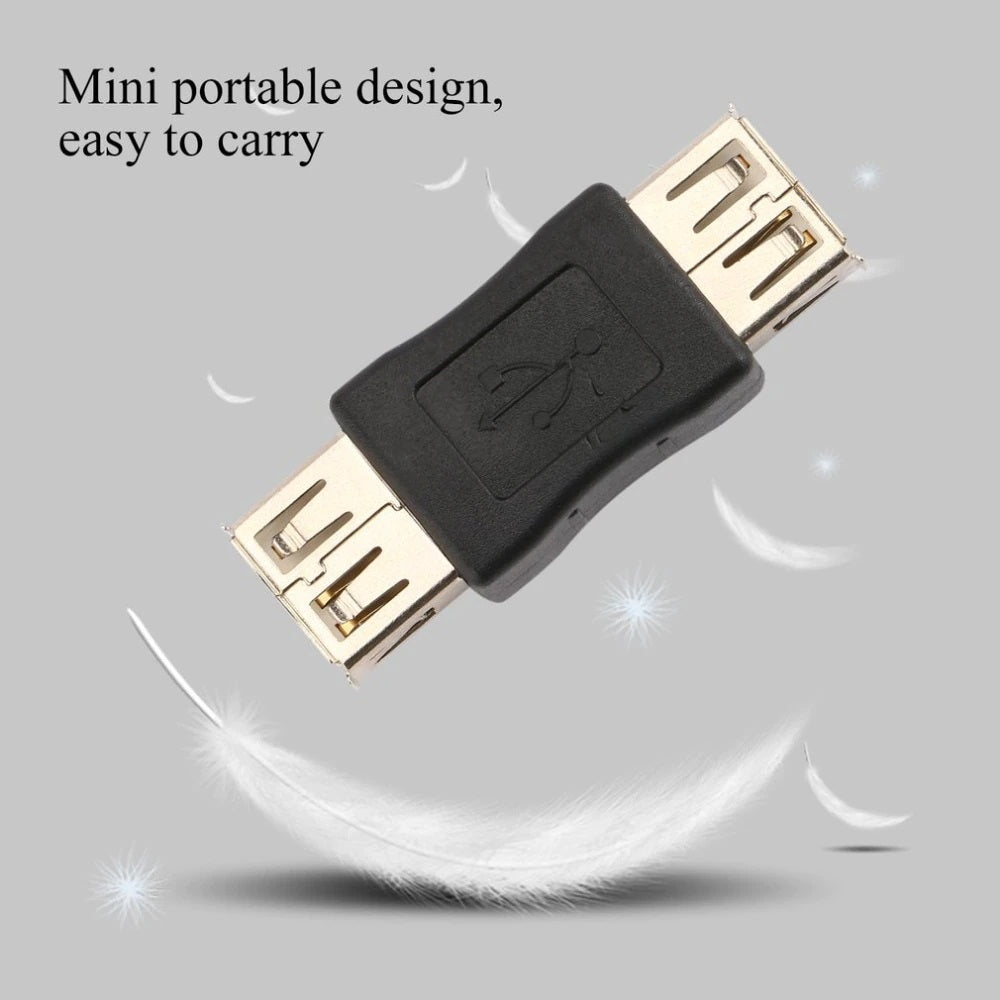 Unión / Adaptador USB Tipo A Hembra - USB Tipo A Hembra | USB 2.0 | Negro | CE-AD-14