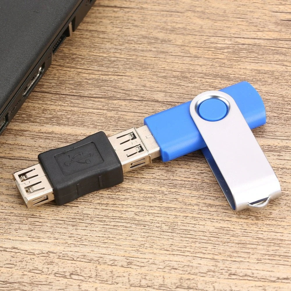Unión / Adaptador USB Tipo A Hembra - USB Tipo A Hembra | USB 2.0 | Negro | CE-AD-14