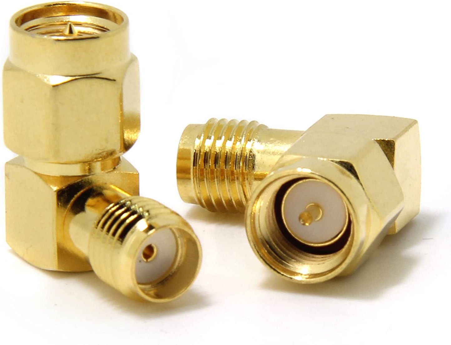 Adaptador SMA Macho - Hembra | Codo de 90 Grados / Ángulo Recto | CE-AD-26