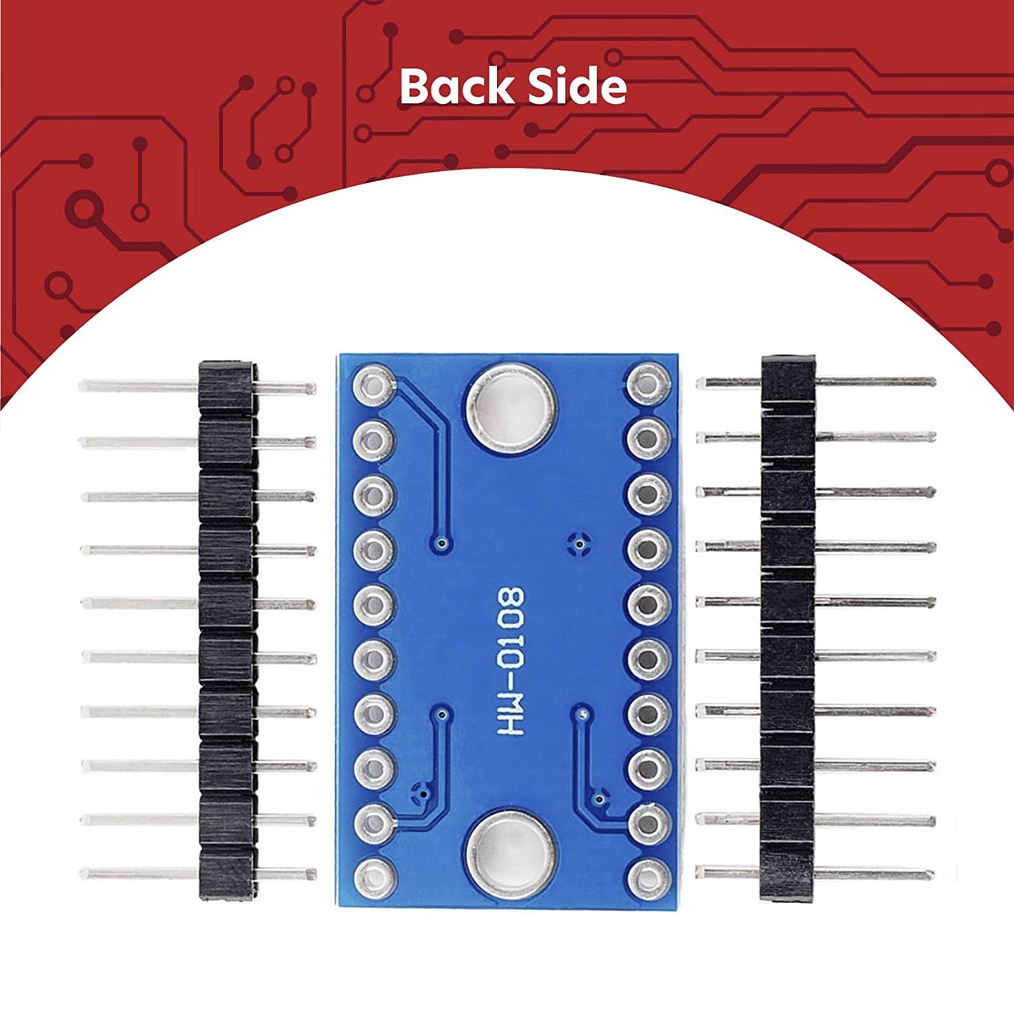 Módulo - Conversor de Nivel Lógico Bidireccional + Headers | 8 Canales | TXS0108E | Arduino | CE-ARD-02