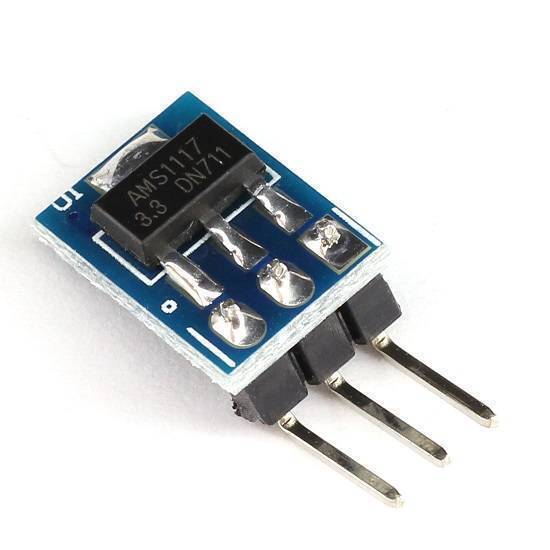 Módulo - Mini Fuente de Alimentación / Convertidor DC-DC Reductor | 3.3V / 0.8A | AMS1117 | CE-ARD-04