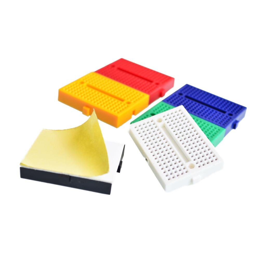 Protoboard / Breadboard / Placa de Pruebas SYB-170 | 170 Puntos | Amarillo / Verde / Azul / Rojo / Blanco / Negro | CE-BRB-01