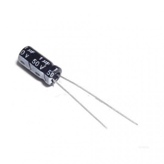 Capacitor Electrolítico Radial | 5 Pack | 50V | 0.22uF - 10uF | CE-CAP-04