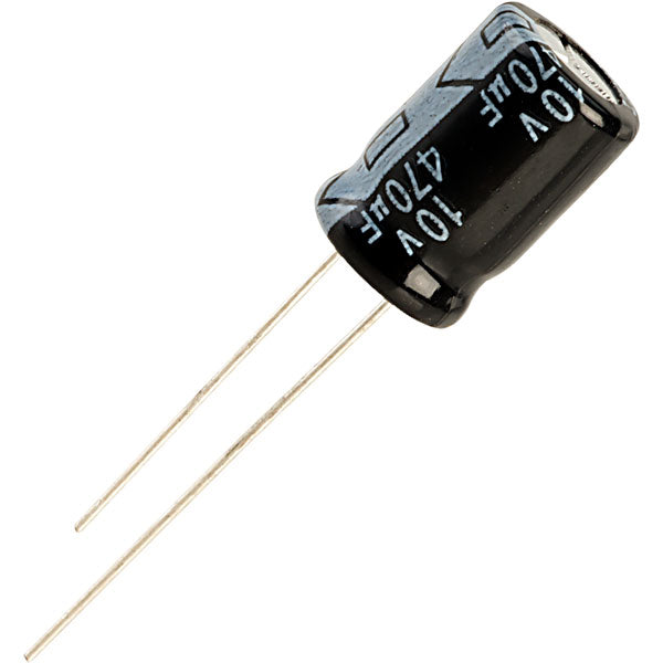 Capacitor Electrolítico Radial | 5 Pack | 10V | 220uF - 470uF | CE-CAP-03