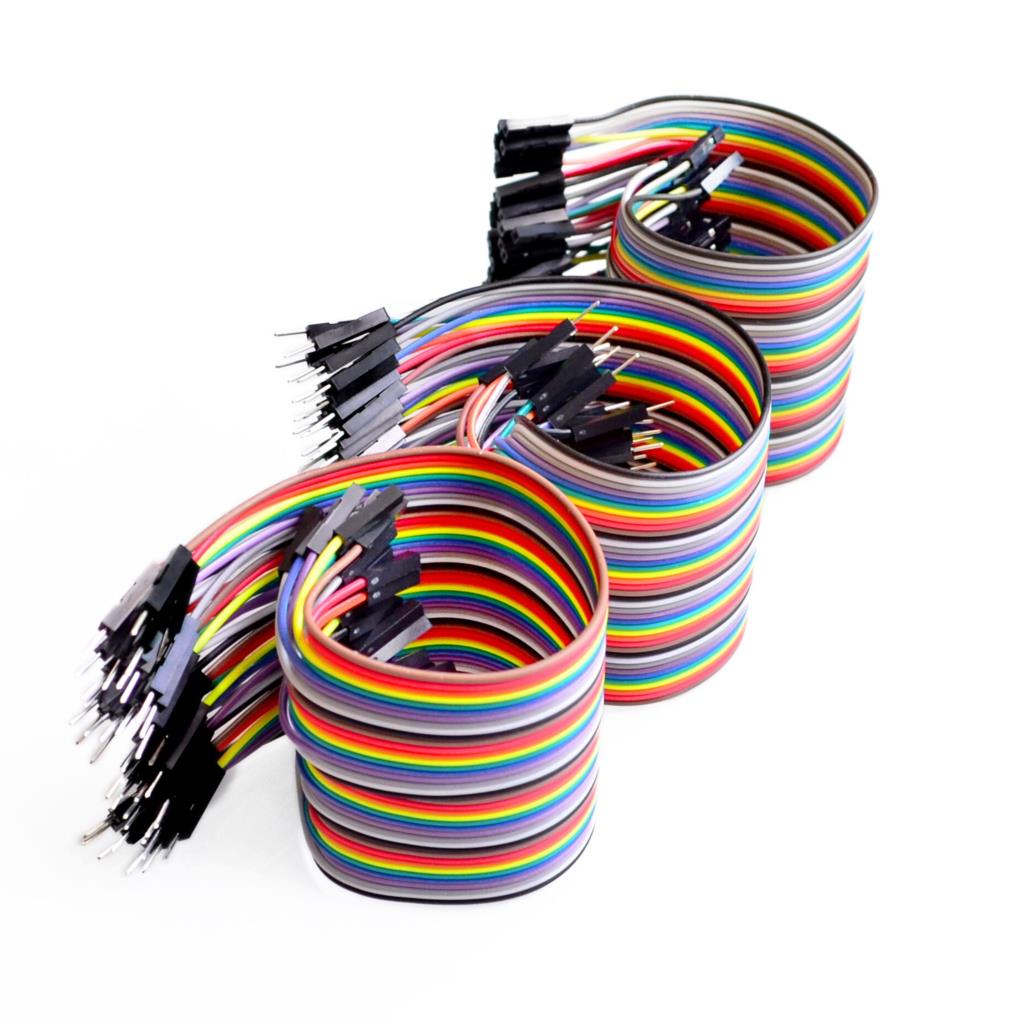 Cable Puente | 10 Pack | Macho-Hembra / Macho-Macho / Hembra-Hembra | 20cm | CE-CDU-01