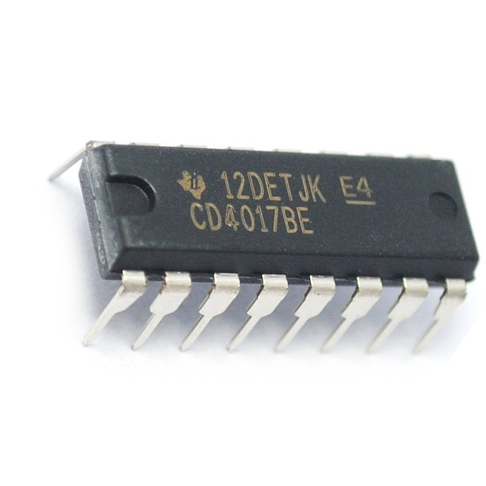 CMOS - Circuito Integrado CD4017B / CD4017BE / CD4017BP | Contador de Década | DIP16 | CE-CIC-01