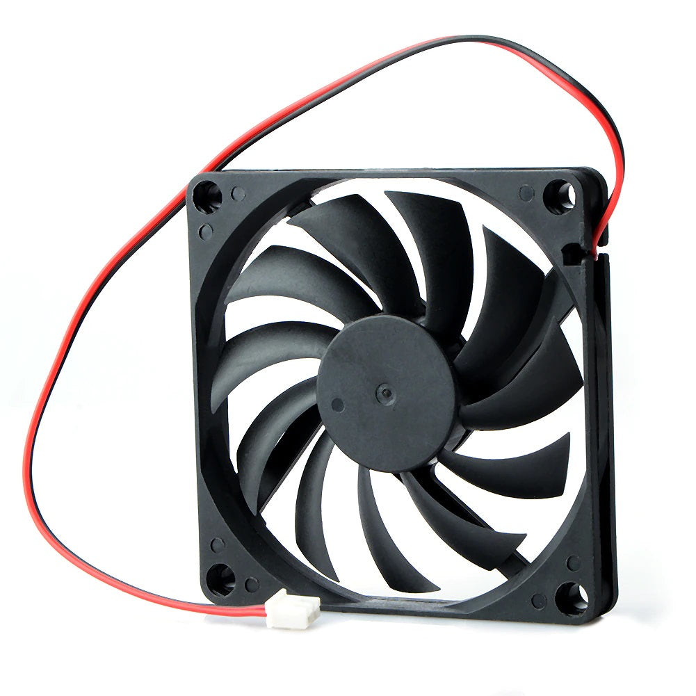 Ventilador / Cooler 8010 | 12V / 0.15A | 8cm x 8xm 8 1cm | Conector de 2 Pines | Uso General | CE-COL-01