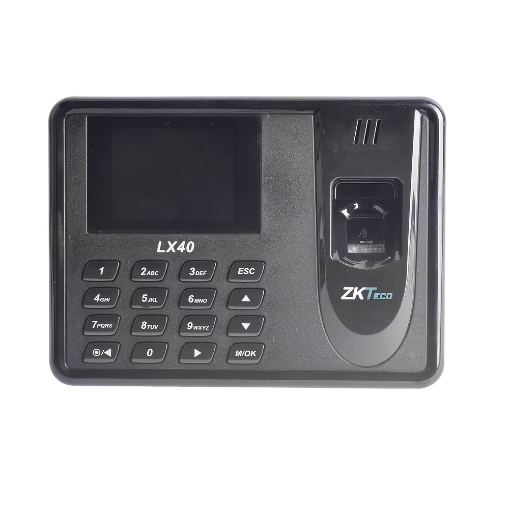 Reloj Biométrico ZKTeco LX-40Z | Control de Tiempo y Asistencia | USB | CE-CTA-01