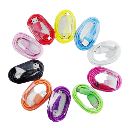 Cable USB | 1m | USB A -> USB Micro B | 10 Colores | CE-CUS-02