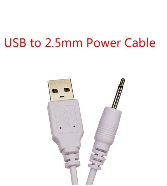 Cable USB | USB A -> Plug 2.5mm | Blanco / Negro | CE-CUS-04