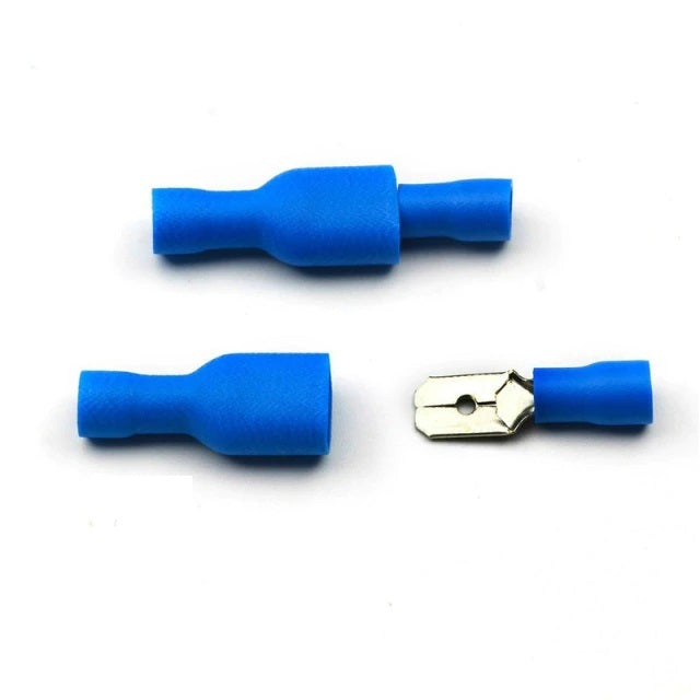 Terminal Aislado de Conexión Rápida para Cable 14-16 AWG | Accesorio para Empalme Eléctrico | 2 Pack / Macho + Hembra | CE-EMP-06