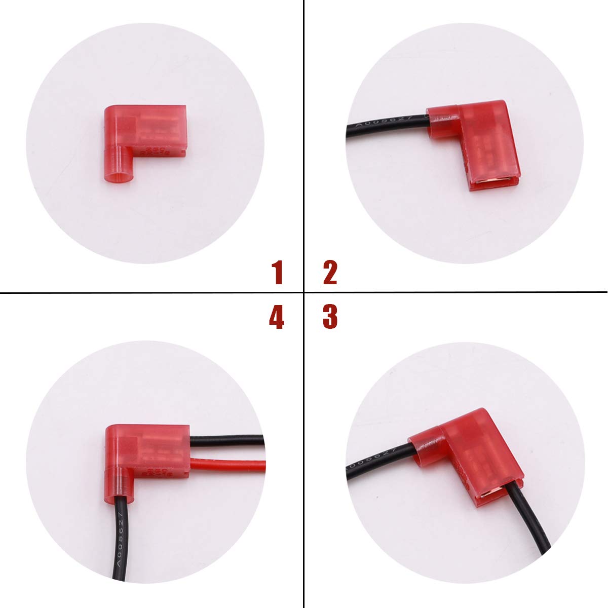 Terminal Aislado de Bandera para Cable 14-16 AWG | Accesorio para Empalme Eléctrico | CE-EMP-09