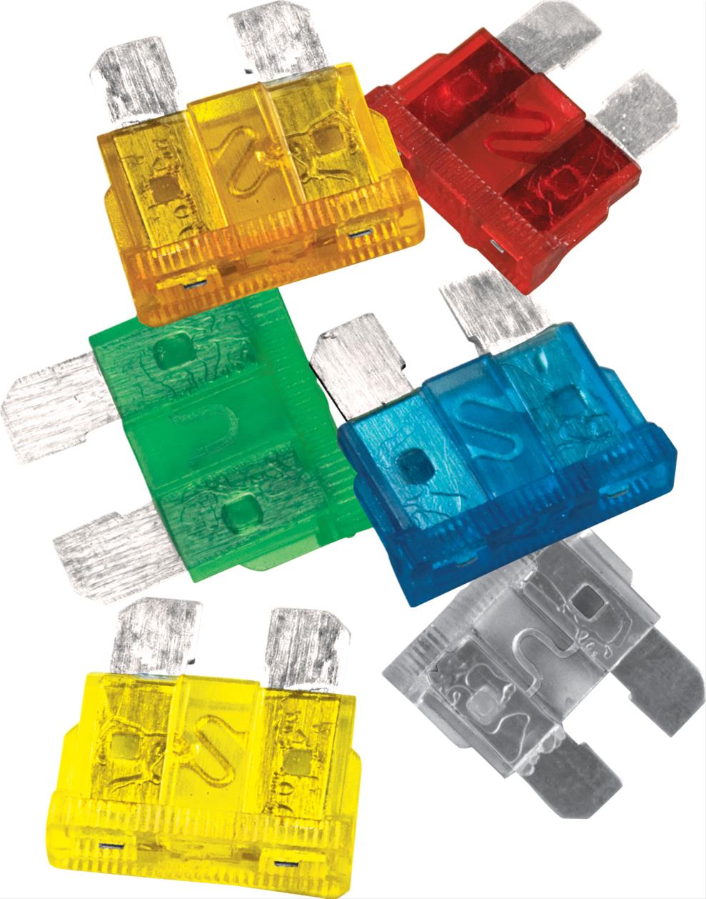 Fuse / Fusible Automotriz | 5 Pack | 2A / 3A / 5A / 7.5A / 10A / 15A / 20A / 25A / 30A / 35A | Tamaño Mediano / Normal | CE-FUS-01