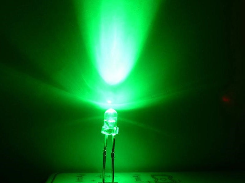 LED / Diodo Emisor de Luz | 10 Pack | Verde | Súper Brillante | 3mm | CE-LED-01