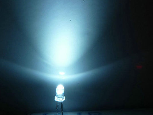 LED / Diodo Emisor de Luz | 10 Pack | Blanco | Súper Brillante | 3mm | CE-LED-03