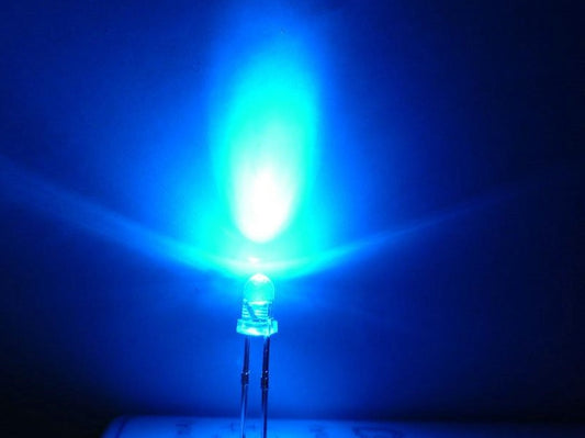 LED / Diodo Emisor de Luz | 10 Pack | Azul | Súper Brillante | 3mm | CE-LED-05