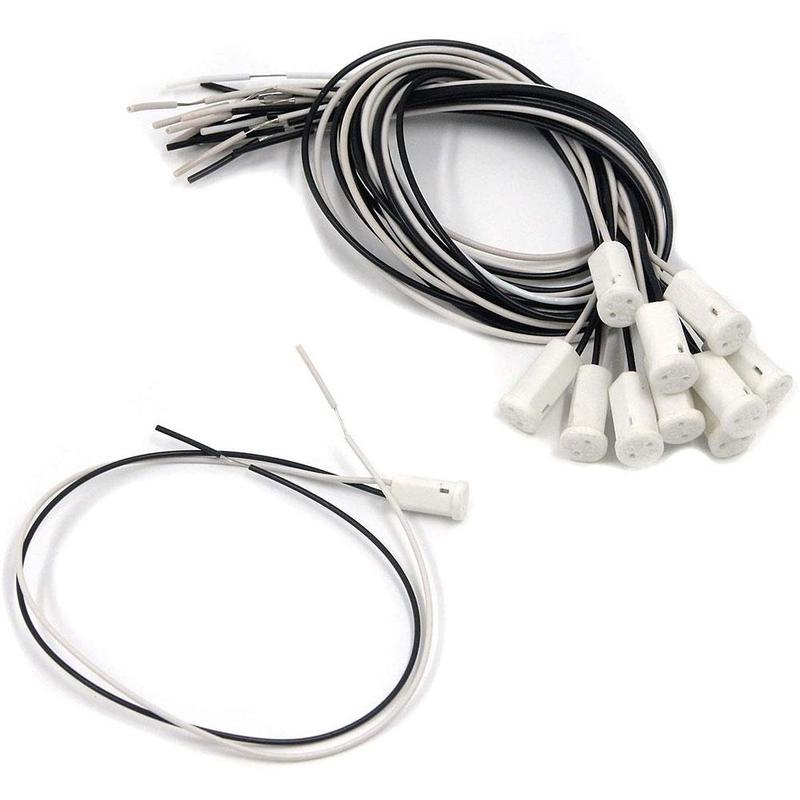 Base/Socket para Bombillos G4 | 17cm | Blanco-Negro | CE-LED-08